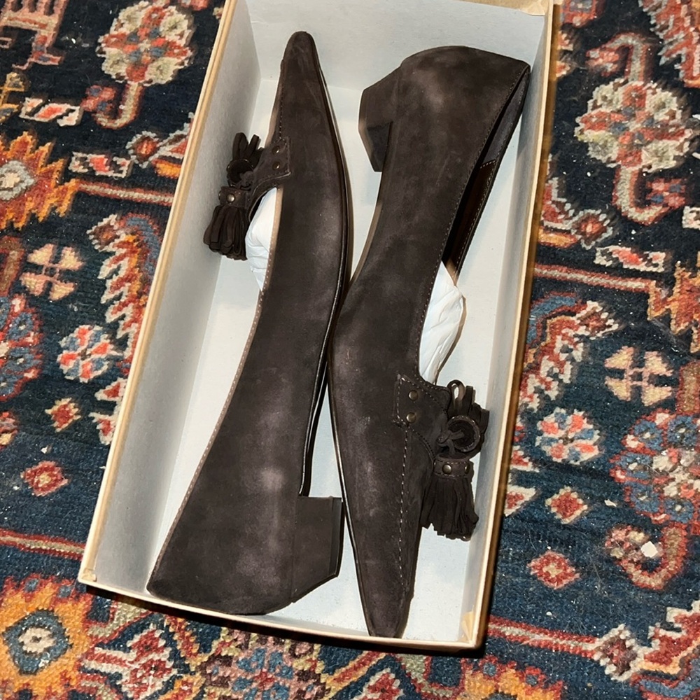 Italian Leather Pointed Loafers